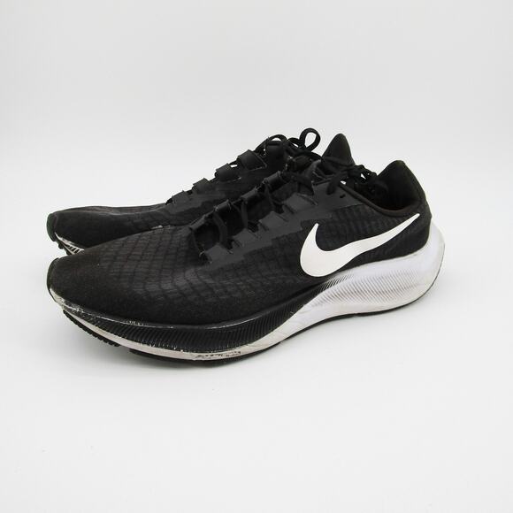 Nike Zoom Pegasus 37 Shoes Mens Size 12 Black White Running Sneakers BQ9646-002